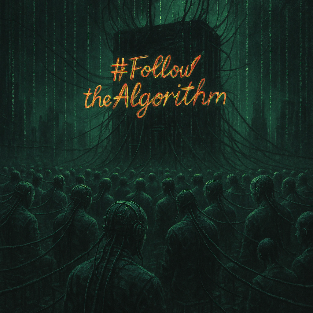 FOLLOW the algorithm hybrid space between real and virtual. #followthealgorithm