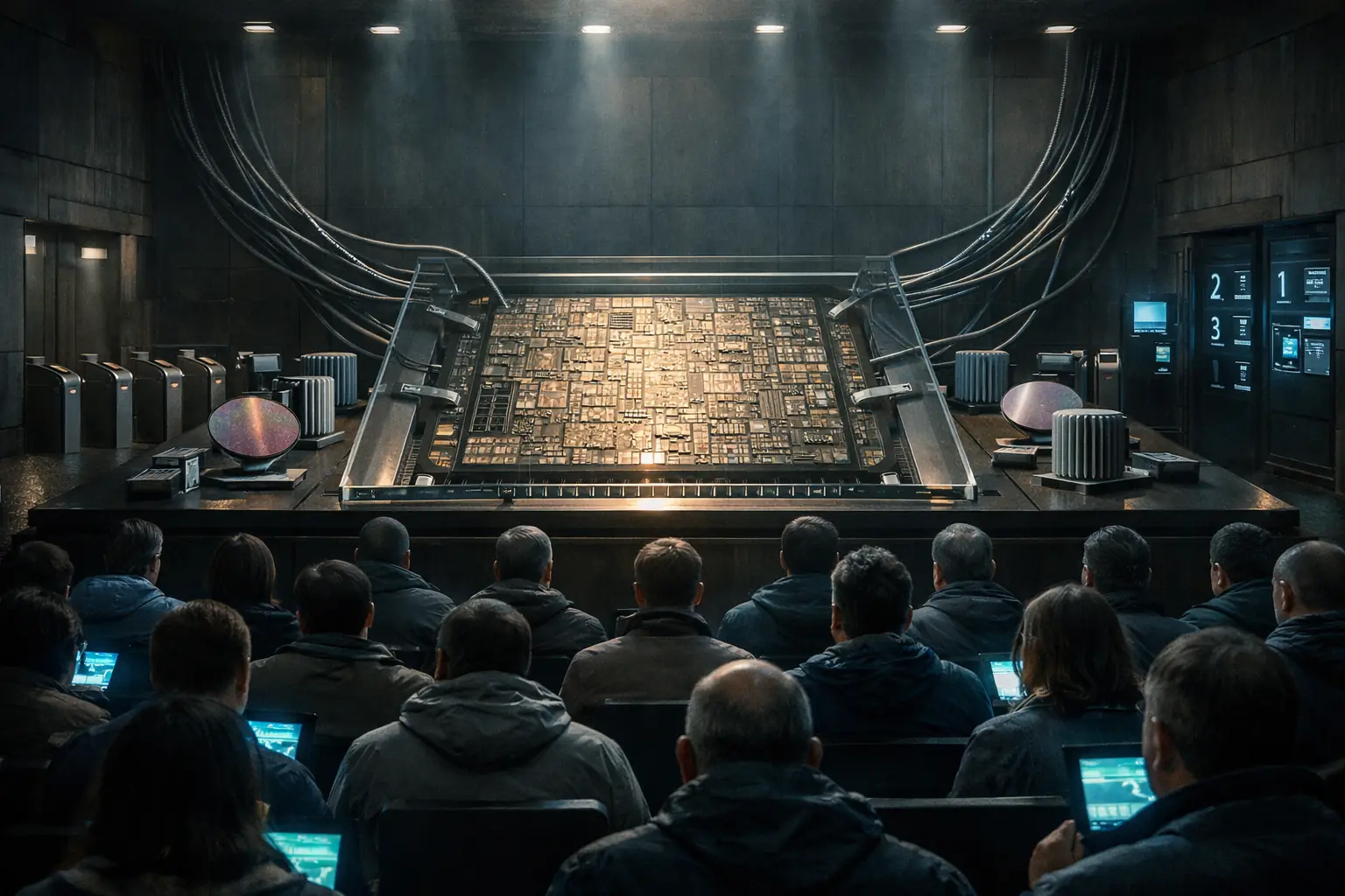 agenti ia automazione e distopia: immagine concettuale di strumenti, log e decisioni che si propagano in un'infrastruttura digitale