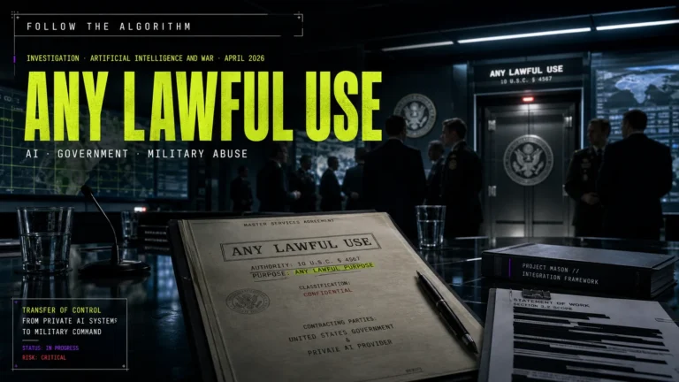 any lawful use: google, ai and pentagon