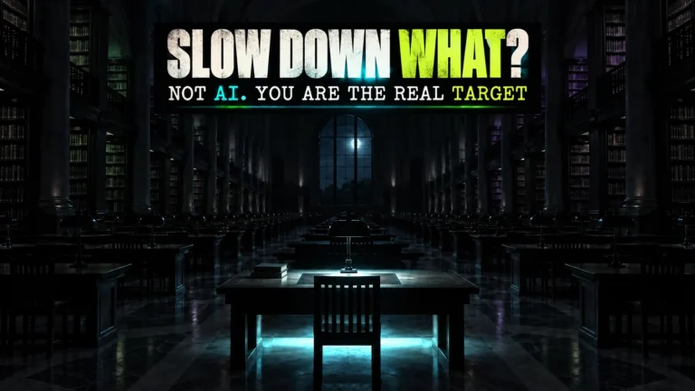 ai memorandum: new rules to slow down AI? no, the very target is you